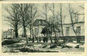 Beschädigte Kirche in Eckertsberg