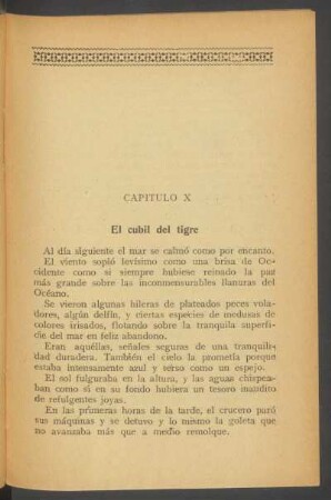 Capítulo X - El cubil del tigre