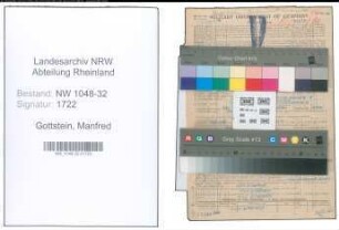 Entnazifizierung Manfred Gottstein , geb. 06.01.1914 (Angestellter)