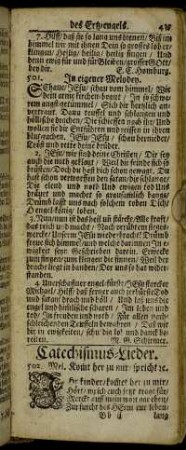 Catechismus-Lieder.