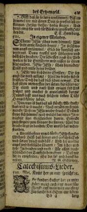Catechismus-Lieder.