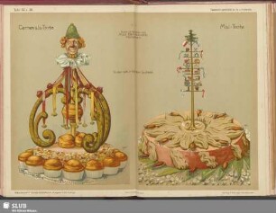 Tafel 55 u. 56, Carnevals-Torte, Mai-Torte