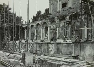 Dresden. Zwinger. Bogengalerie zum Französischen Pavillon. Wiederaufbau (abgeräumt während des Neubaues)