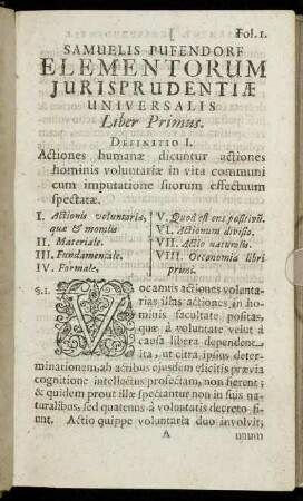 Definitio I. - Definitio V.