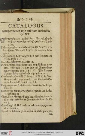Catalogus