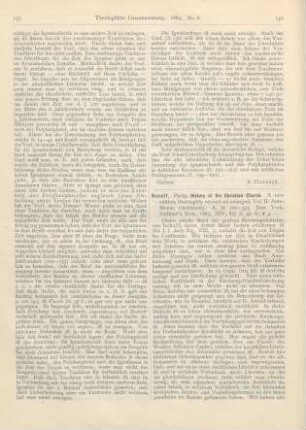 136-138 [Rezension] Schaff, Philip., History of the Christian Church