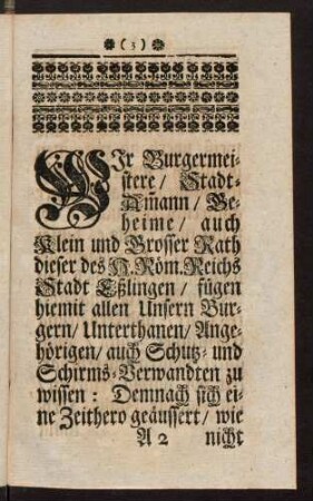 3-5, Wir Burgermeistere, Stadt-Ammann, Beheime ...
