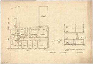 Döllgast, Hans; Fürstenstr.; Pension "Dachs" - Schnitt; Grundriss