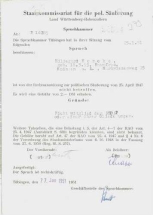 Hencke, Hildegard