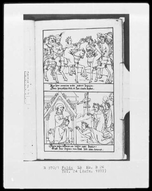 Illustrationen zur Vita Sancti Benedicti & Bis-Bini-Vita — ---, Folio 24 rectoBildseite