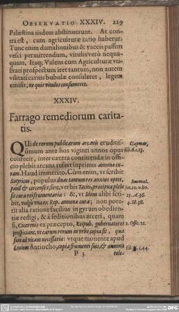 XXXIV. Farrago remediorum caritatis
