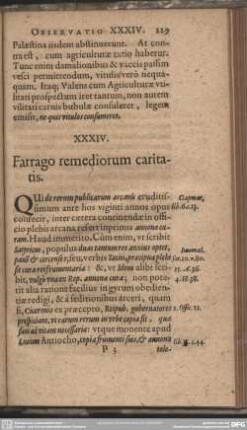 XXXIV. Farrago remediorum caritatis