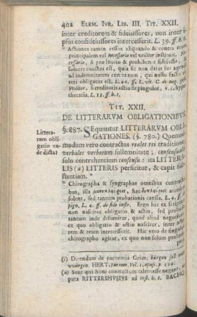 Tit. XXII. De Litterarvm Obligationibvs.