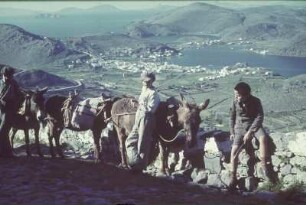 Reisefotos Griechenland. Rhodos. Straßenszene unweit eines Ortes (vielleicht Lindos)
