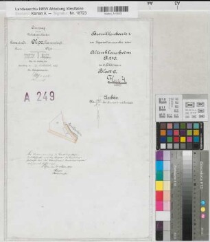 Kleusheim (Olpe), Separation Altenkleusheim, Bl.6 Brouillonkarte I Gem. Olpe Flur 4
