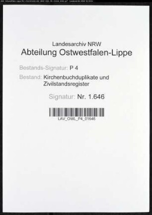 Kirchenbuchduplikat der katholischen Gemeinde Esbeck (GHT 1808-1810). (Gemeinde: Esbeck, katholische Gemeinde)