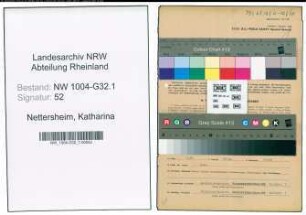 Entnazifizierung Katharina Nettersheim , geb. 18.01.1897 ()