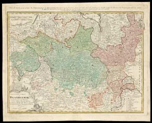 François Louis Gussefeld: Carte de l`Electorat de Brandenburg