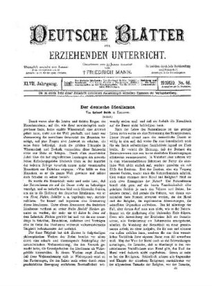 Der deutsche Idealismus : (Schluß)