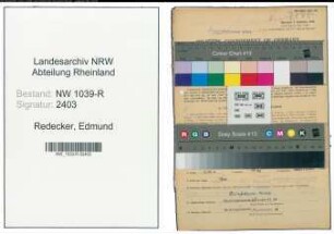 Entnazifizierung Edmund Redecker , geb. 01.11.1912 (Angestellter)