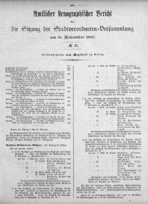 No. 31, 15. November 1900