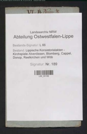 Reverse der Pastoren