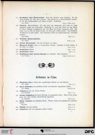 Arbeiten in Glas (Nr. 327-355)
