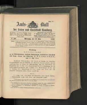 No. 108, 10. Mai 1916