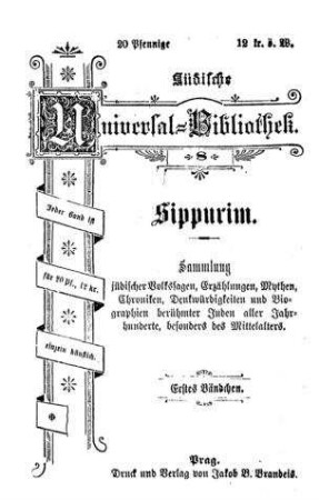 In: Sippurim ; Band 1