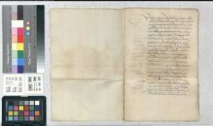 Reversal des Johann von Wintzingerode über Stadt Helmarshausen und Burg Krukenberg, welche ihm für 550 Goldgulden vom Paderborner Domkapitel durch eingerückte Urkunde verpfändet sind.
