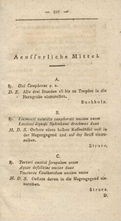 Aeusserliche Mittel
