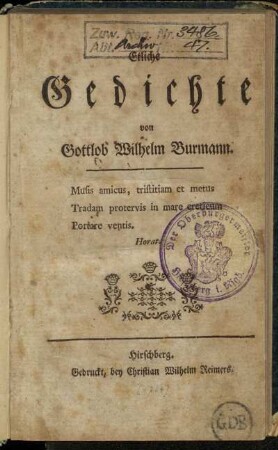 Etliche Gedichte