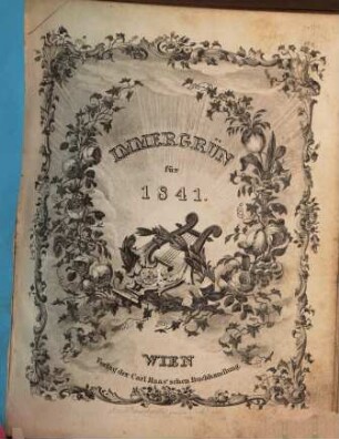 Immergrün : Taschenbuch. 1841 = Jg. 5