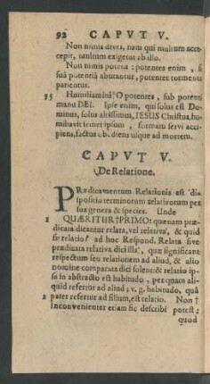 Caput V. De Relatione.