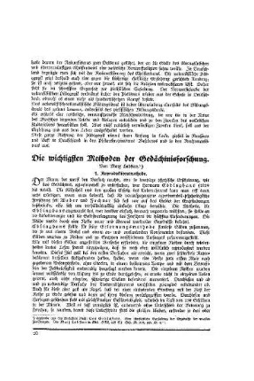 Die wichtigsten Methoden der Gedächtnisforschung