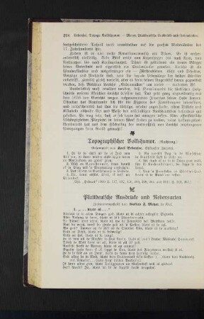 Plattdeutsche Ausdrücke und Redensarten.