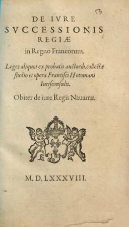 De Ivre Svccessionis Regiae in Regno Francorum