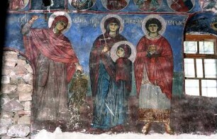 Heilige Maria bekämpft Beelzebub