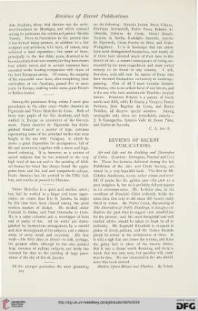 Reviews of recent publications