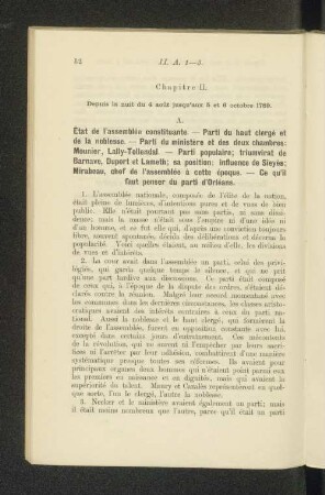 Chapitre II. Depuis la nuit du 4 août jusqu'aux 5 et 6 octobre 1789.