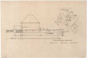Döllgast, Hans; München - Harlaching; Wohnhaus Dir. Rausche - Lageplan; Ansicht