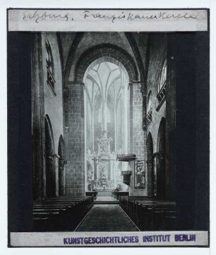 Salzburg, Franziskanerkirche : Innenansicht, Blick nach O