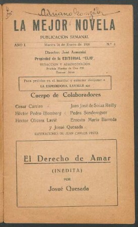 1928000400: El derecho de amar : (inédita)