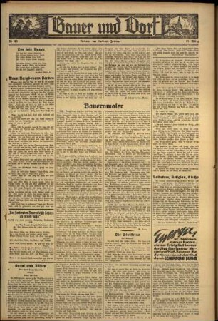 Zweite Ausgabe vom Freitag, den 15. März 1935.