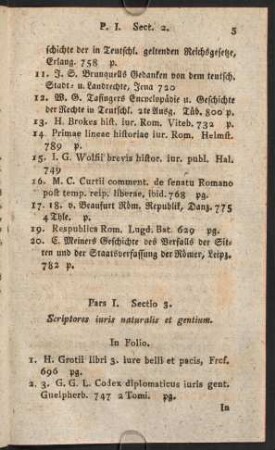 Sectio 3. Scriptores iuris naturalis et gentium.