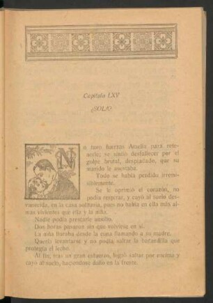 Capítulo LXV - ¿Sola?