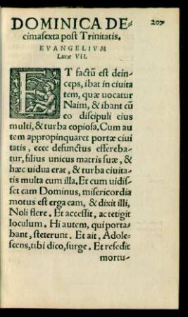 Dominica Decimasexta post Trinitatis ...