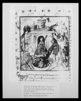 Le Livre de Mutacion de Fortune — Das Schloß der Fortuna, Folio 13