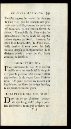 Chapitre XLI. XLII. XLIII.