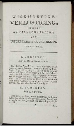 I. - XLIX. Voorstel.